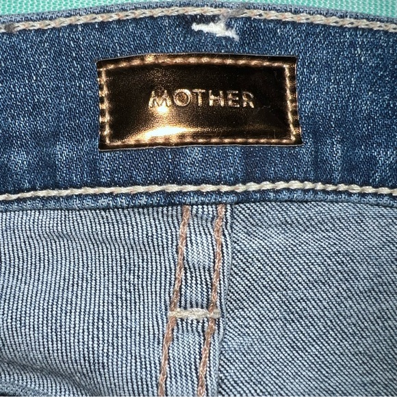 MOTHER The Weekender Fray Jeans Denim Dark Wash Women’s Size 32 - Picture 3 of 17